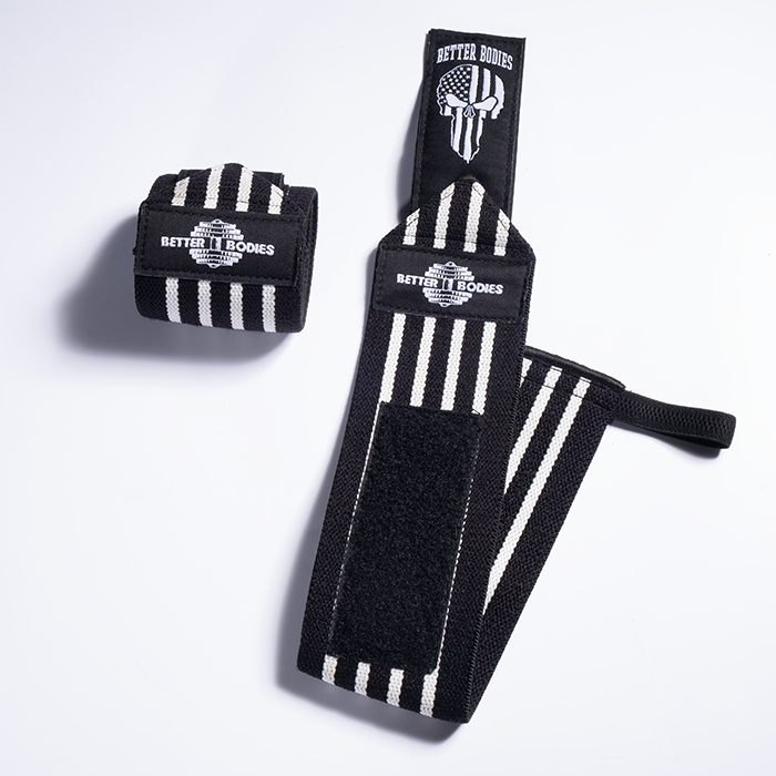Better Bodies Gear Wrist Wraps 18 inch, Black/White