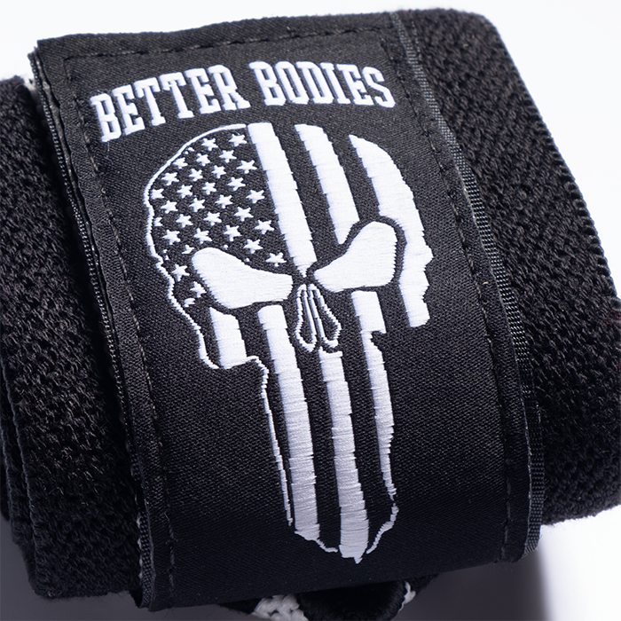 Better Bodies Gear Wrist Wraps 18 inch, Black/White