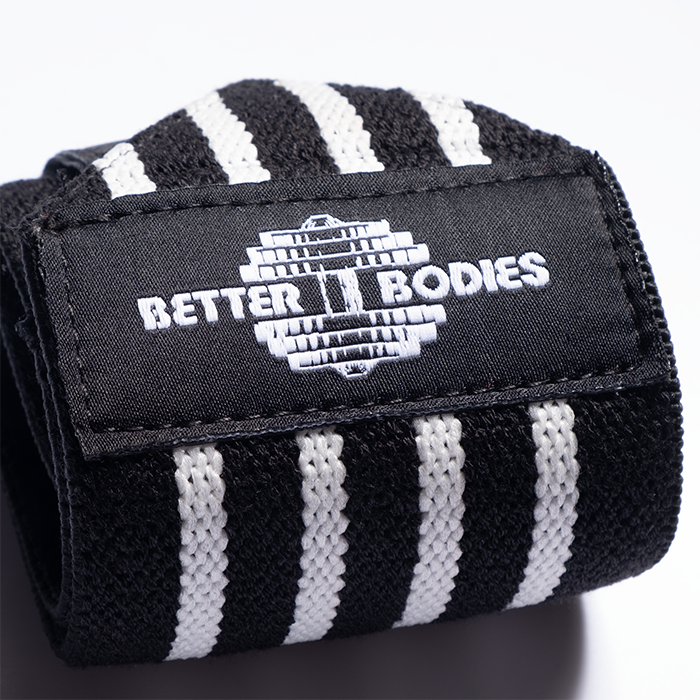 Better Bodies Gear Wrist Wraps 18 inch, Black/White