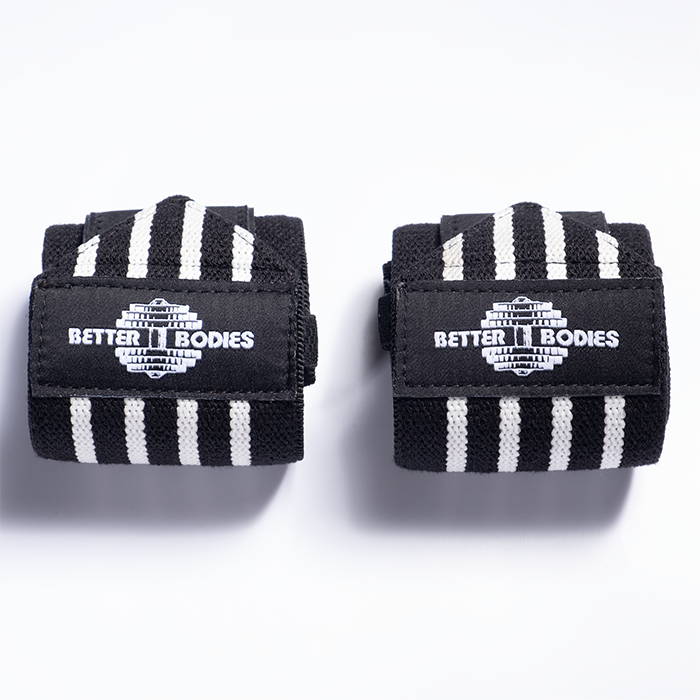 Better Bodies Gear Wrist Wraps 18 inch, Black/White