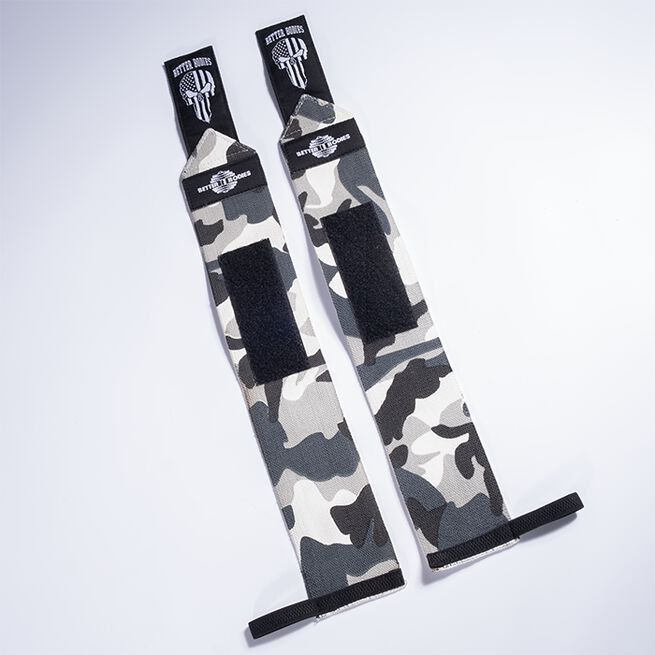 Better Bodies Gear Wrist Wraps 18 inch, Grey Camoprint