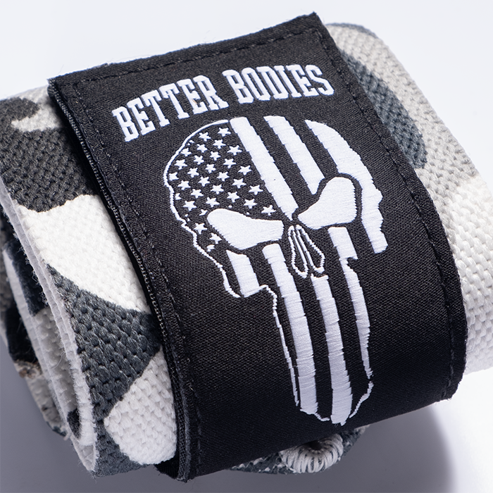 Better Bodies Gear Wrist Wraps 18 inch, Grey Camoprint