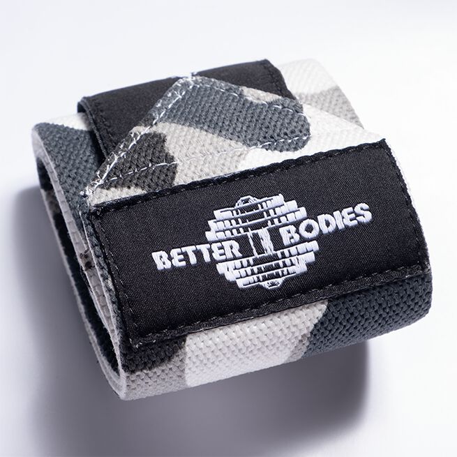 Better Bodies Gear Wrist Wraps 18 inch, Grey Camoprint
