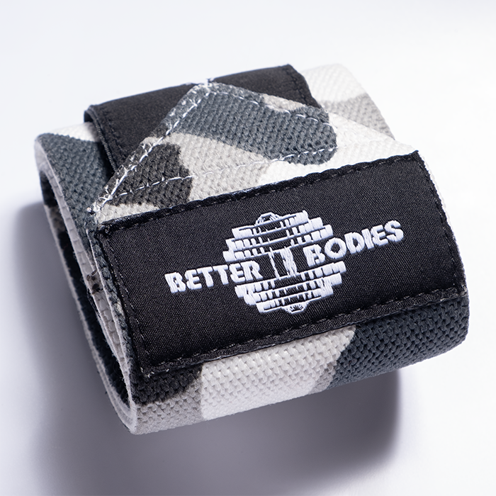 Better Bodies Gear Wrist Wraps 18 inch, Grey Camoprint