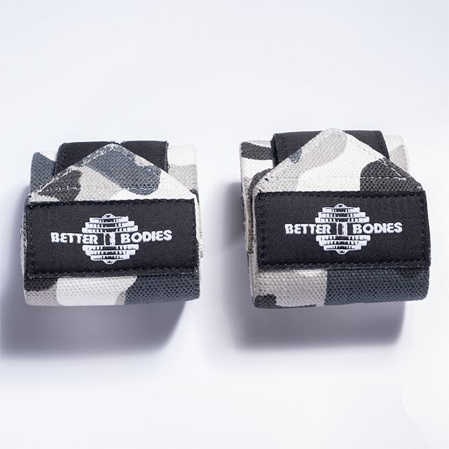 Better Bodies Gear Wrist Wraps 18 inch, Grey Camoprint