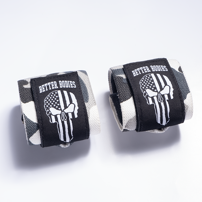 Better Bodies Gear Wrist Wraps 18 inch, Grey Camoprint