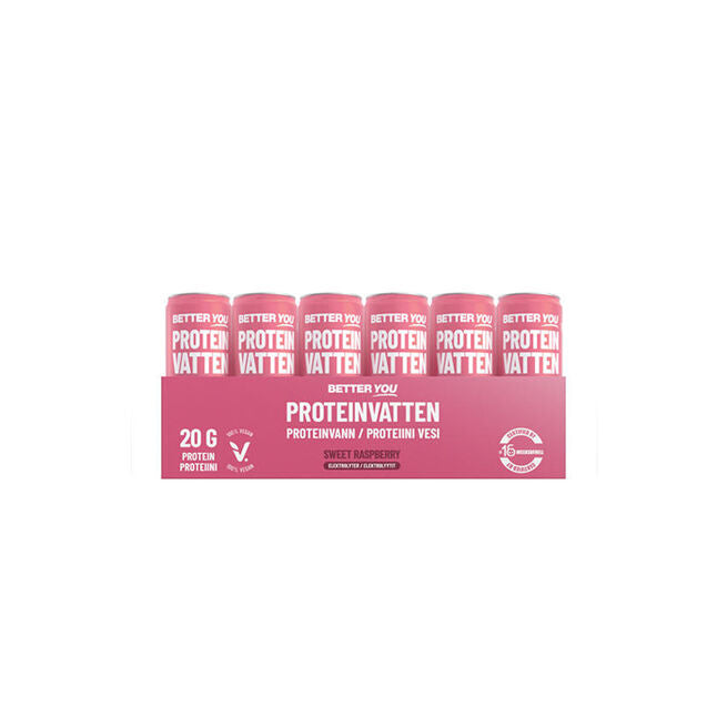 Better You 24 x Proteinvatten Elektrolyter 330 ml Hallon