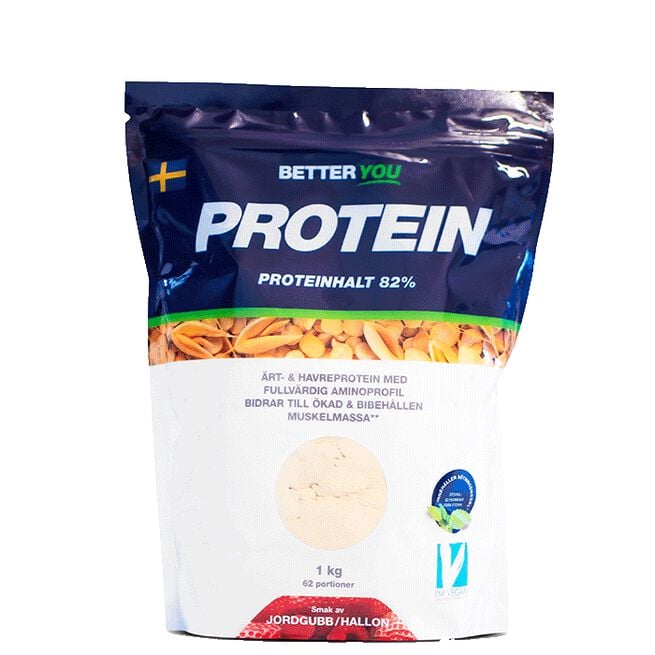 Better You Ärt och Havreprotein 1 kg Jordgubb/Hallon