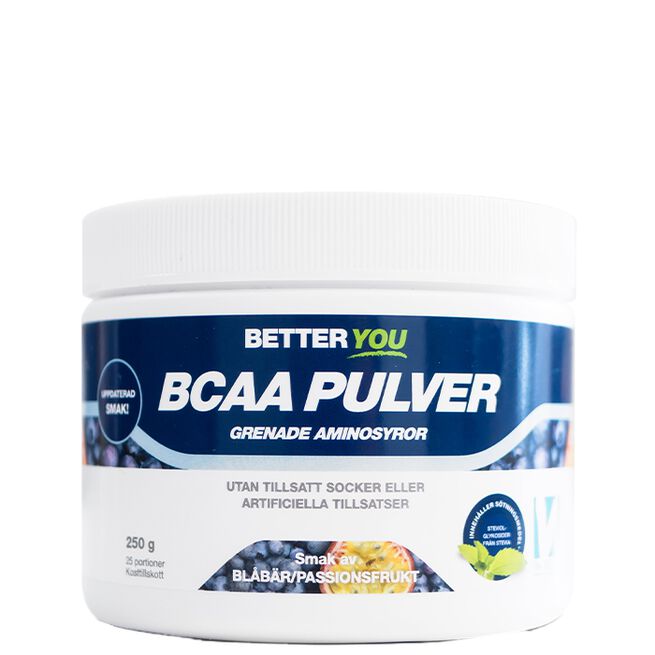 Better You Naturligt BCAA Pulver 250 g Passionsfrukt/Blåbär