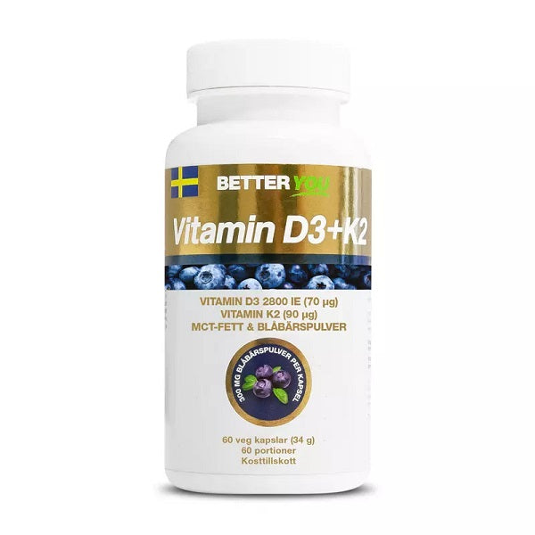 Better You Vitamin D3 2800IE + K2 90µg 60 kaps