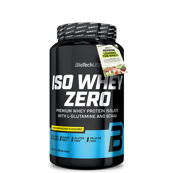 Biotech USA Iso Whey Zero Laktosreducerat Vassleproteinisolat 908 g Lemon Cheesecake