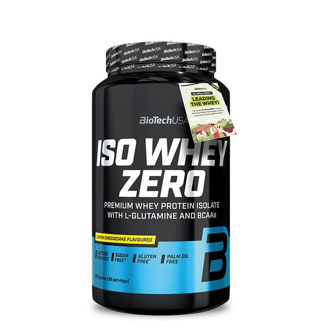Biotech USA Iso Whey Zero Laktosreducerat Vassleproteinisolat 908 g Lemon Cheesecake