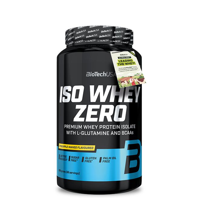 Biotech USA Iso Whey Zero Laktosreducerat Vassleproteinisolat 908 g Pineapple Mango