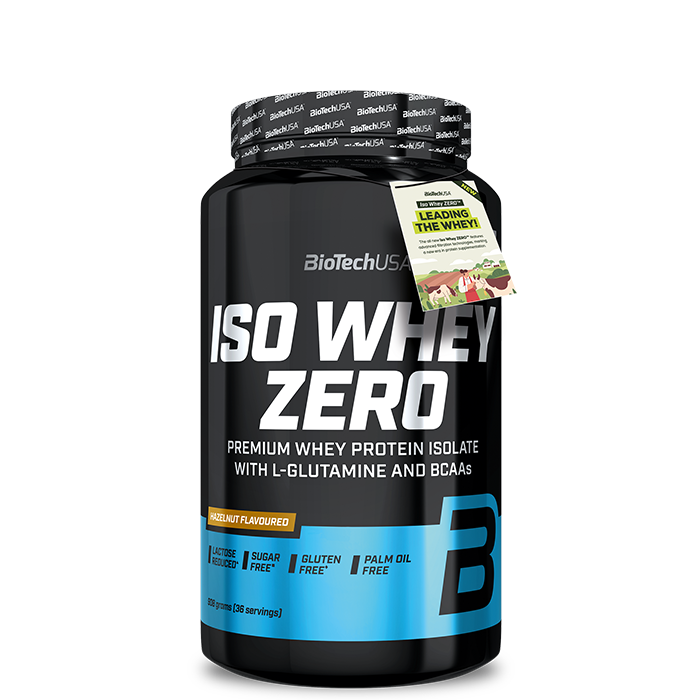 Biotech USA Iso Whey Zero Laktosreducerat Vassleproteinisolat 908 g Hazelnut
