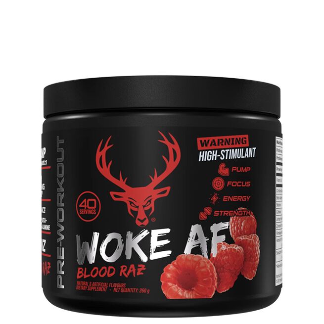Bucked Up Woke AF PWO, 260 g Blood Raz