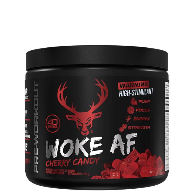 Bucked Up Woke AF PWO, 260 g Cherry Hard Candy