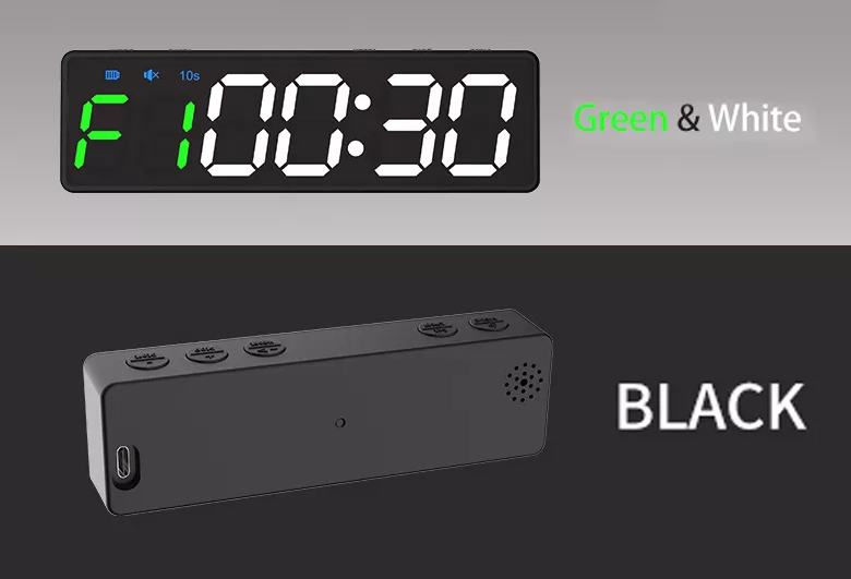 Burpee Burpee Portable Timer Q-10 Black