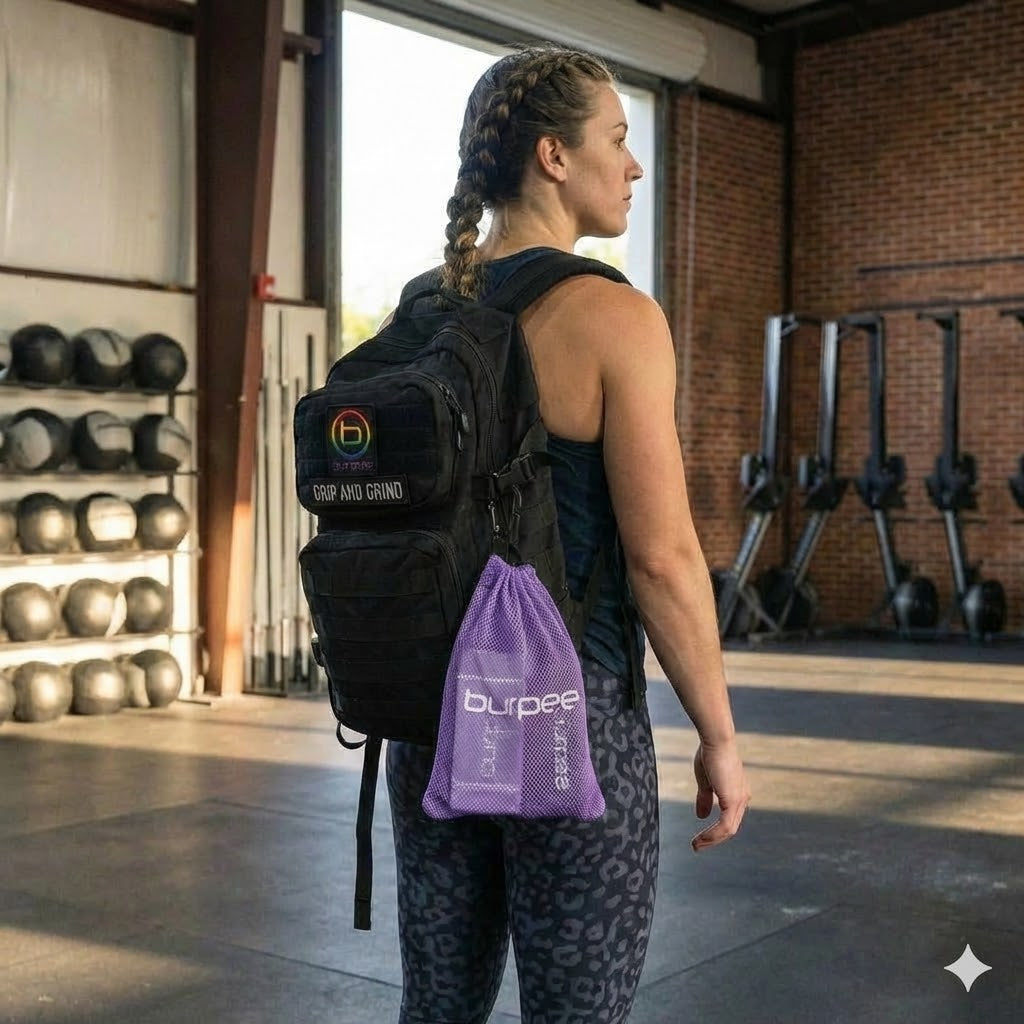 Burpee Mesh Accessory Bag – Ventilated Storage for Grips &amp; Wristbands - Lilac Haze