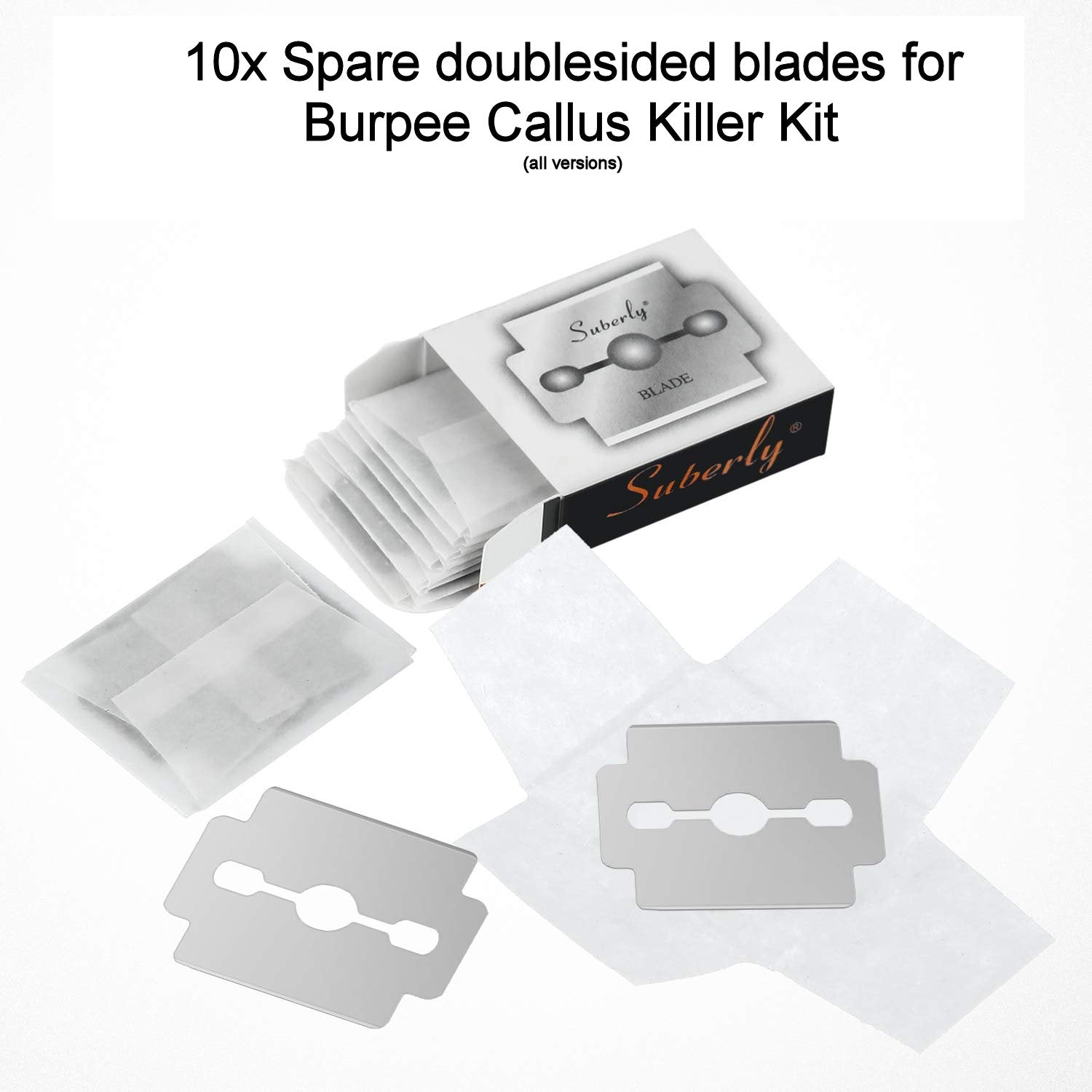 Burpeeshop Spare blades for Callus Shaver 10-pack