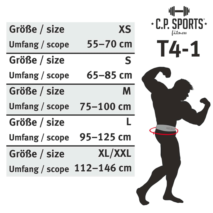 C.P. Sports Bredt Lyftarbälte Svart