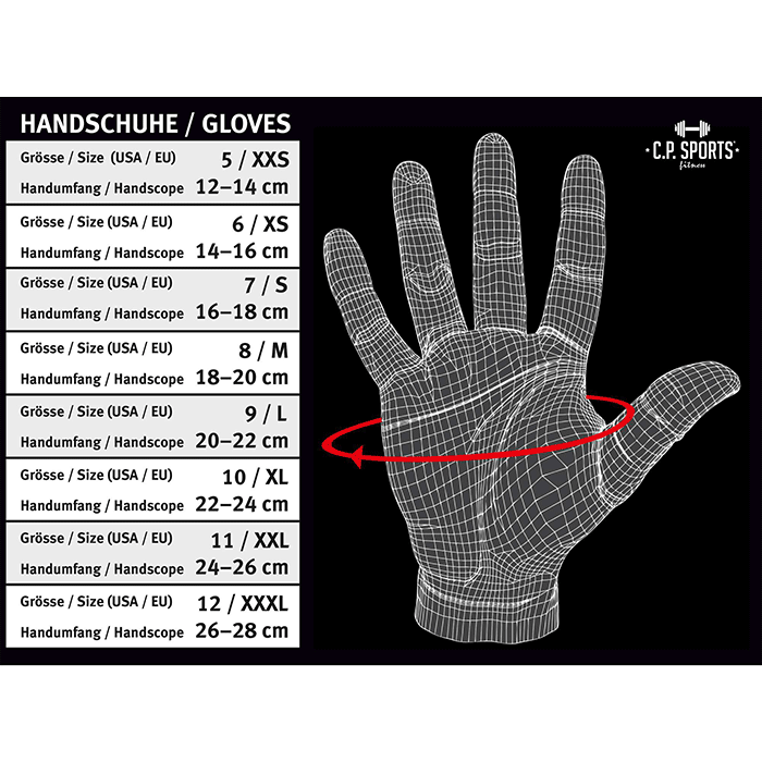 C.P. Sports Classic Mesh Glove Gymhandskar