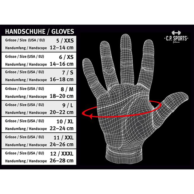 C.P. Sports Classic Mesh Glove Gymhandskar