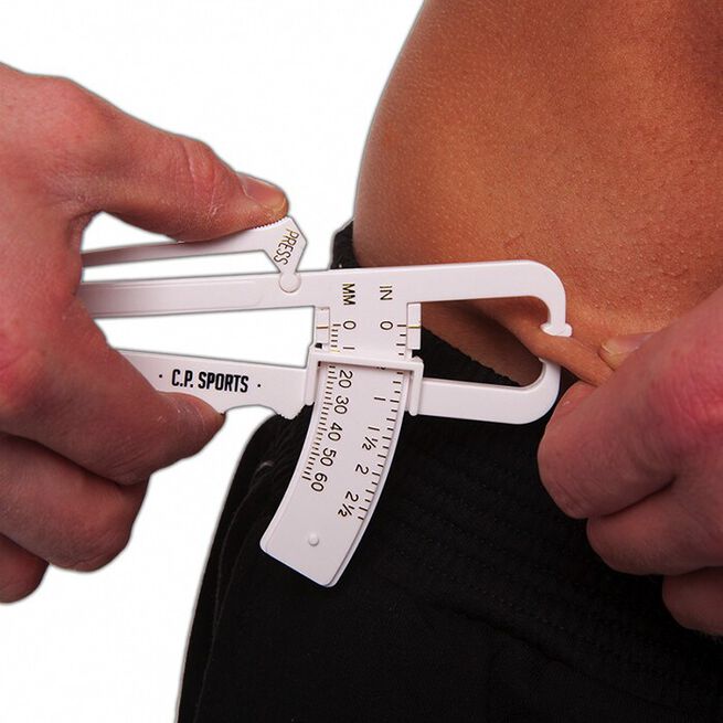 C.P. Sports Fat Caliper Kroppsfettmätare Vit