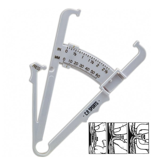 C.P. Sports Fat Caliper Kroppsfettmätare Vit