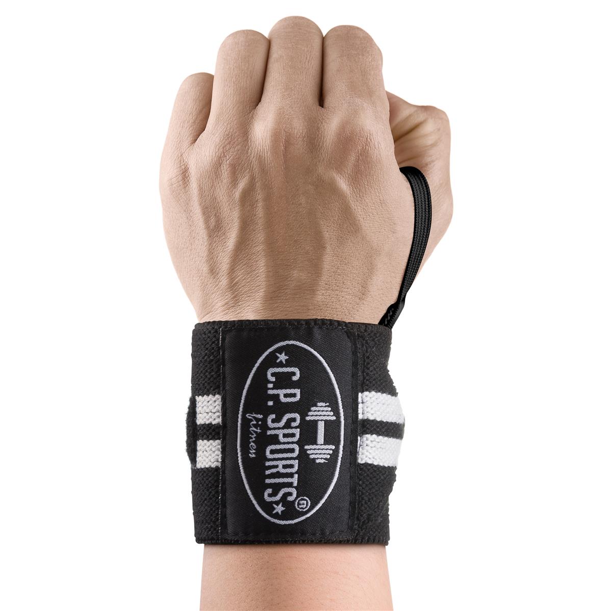 C.P. Sports Handledslindor 30 cm Svartvit