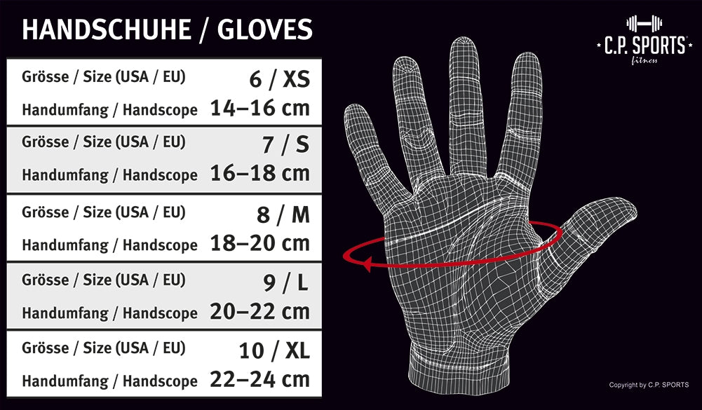 C.P. Sports Lady Fitness Gloves