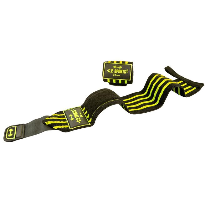 C.P. Sports Strongman handledslindor 50 cm Svart Gul