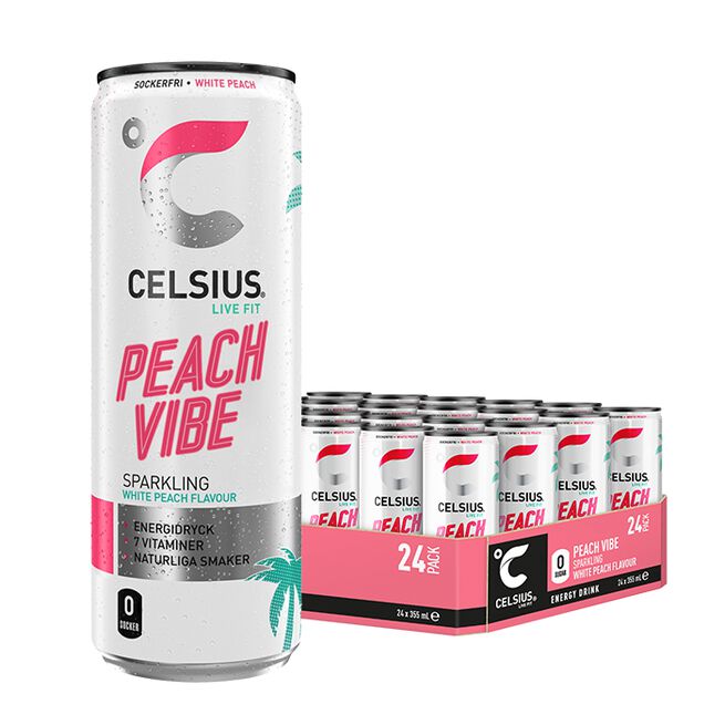 Celsius 24 x Celsius, 355 ml 2 kr pant Peach Vibe