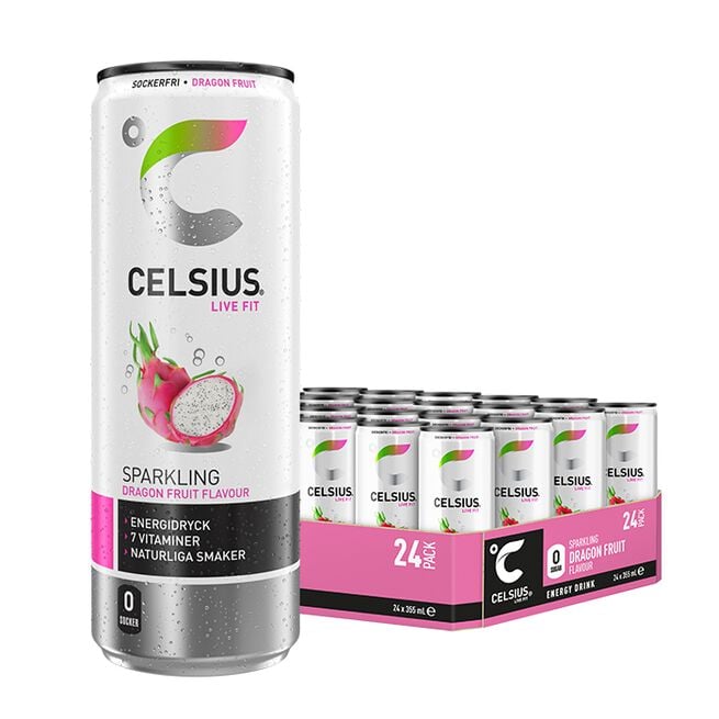 Celsius 24 x Celsius Energidryck 355 ml Dragon Fruit