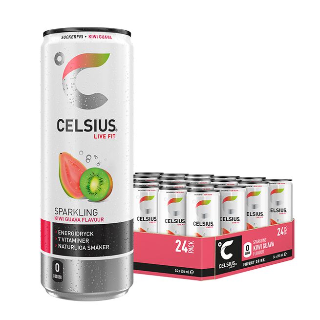 Celsius 24 x Celsius Energidryck 355 ml Kiwi Guava