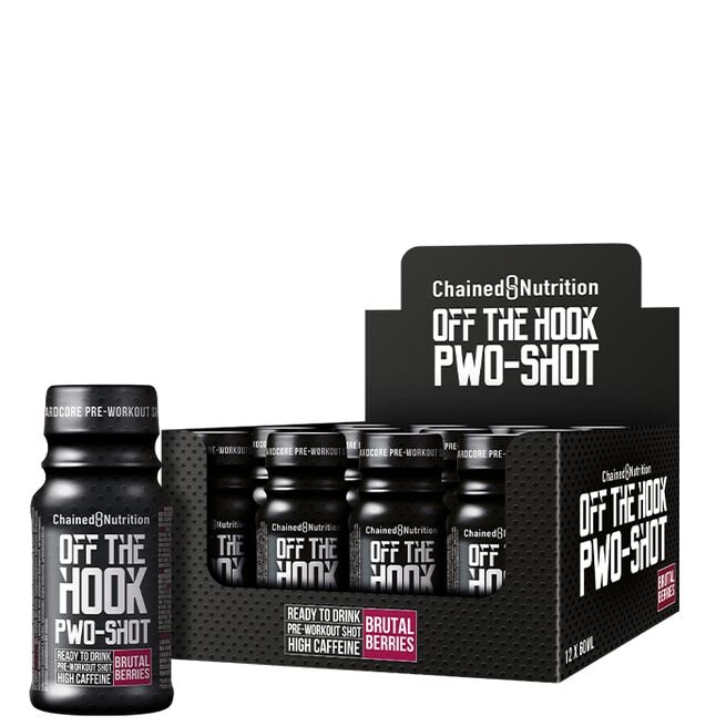Chained Nutrition 12 x Off The Hook PWO-Shot 60 ml Brutal Berries