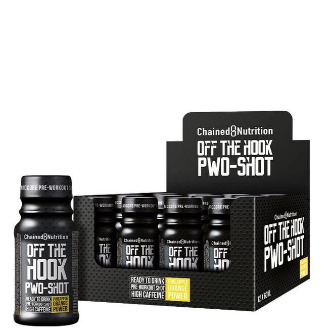 Chained Nutrition 12 x Off The Hook PWO-Shot 60 ml Pineapple Orange Power