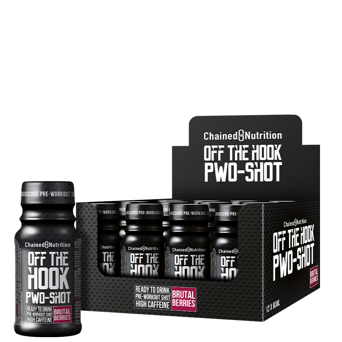 Chained Nutrition 12 x Off The Hook PWO-Shot 60 ml Brutal Berries