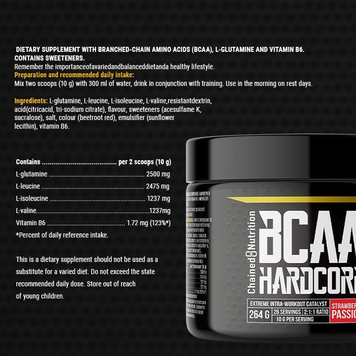 Chained Nutrition BCAA Hardcore Pulver 264 g