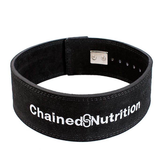 Chained Nutrition Gear Lyftarbälte snabbspänne Svart