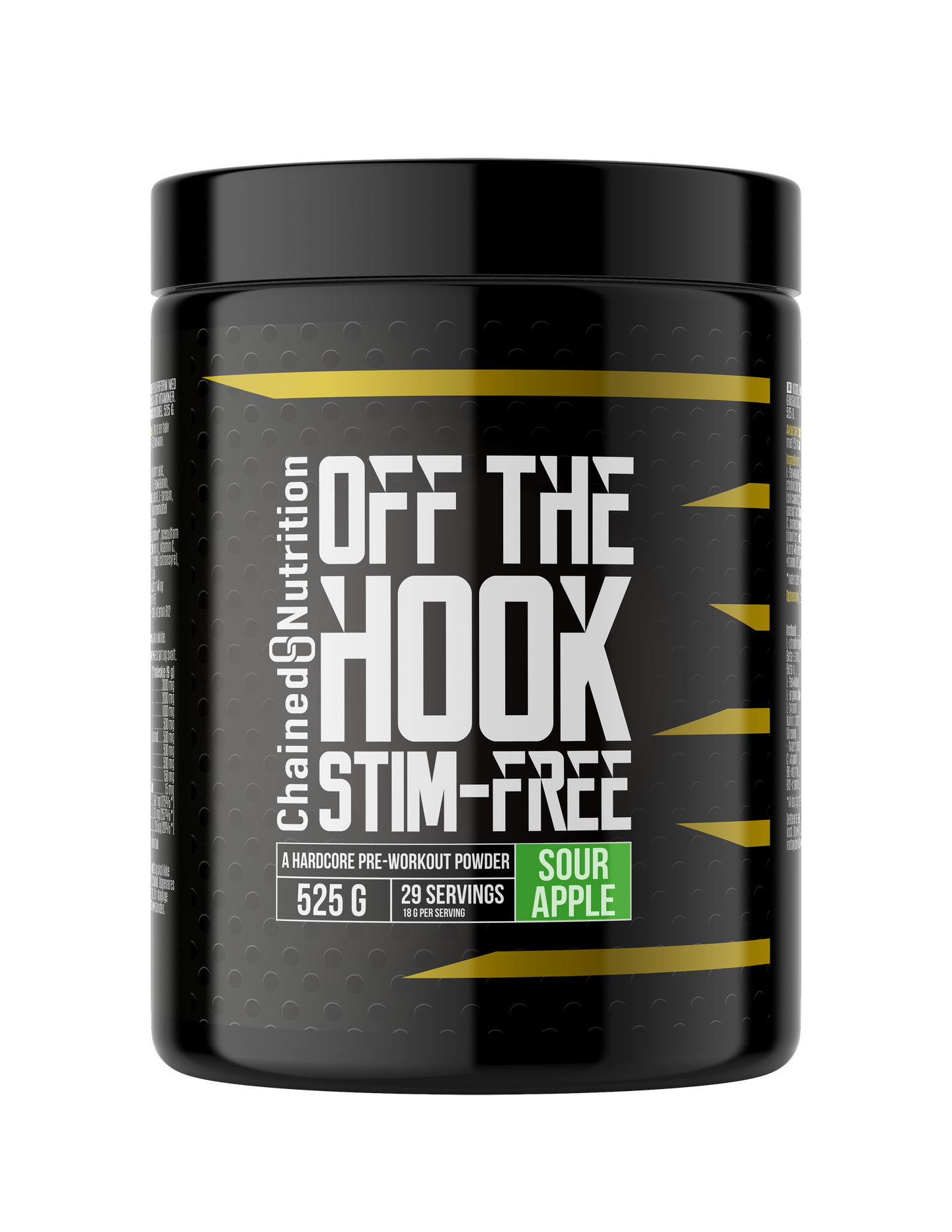Chained Nutrition Off the Hook PWO Stim Free 525 g Sour Apple
