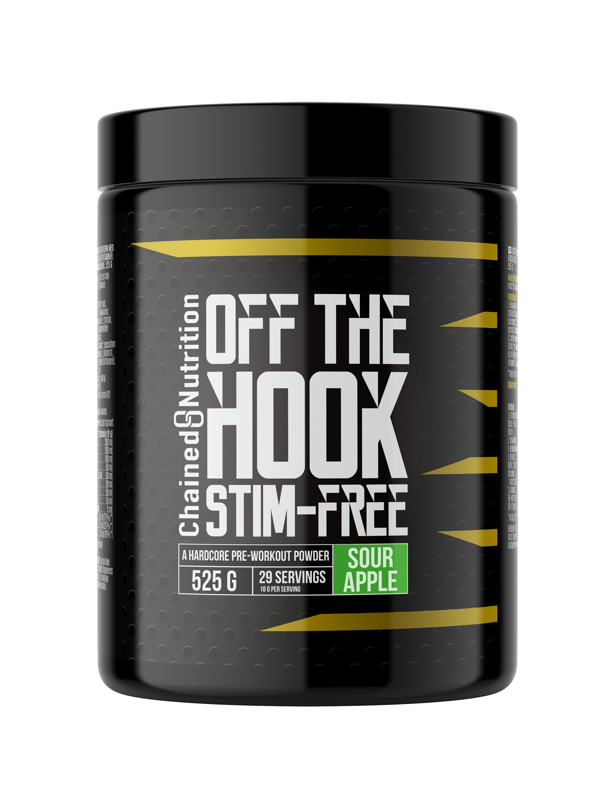 Chained Nutrition Off the Hook PWO Stim Free 525 g Sour Apple