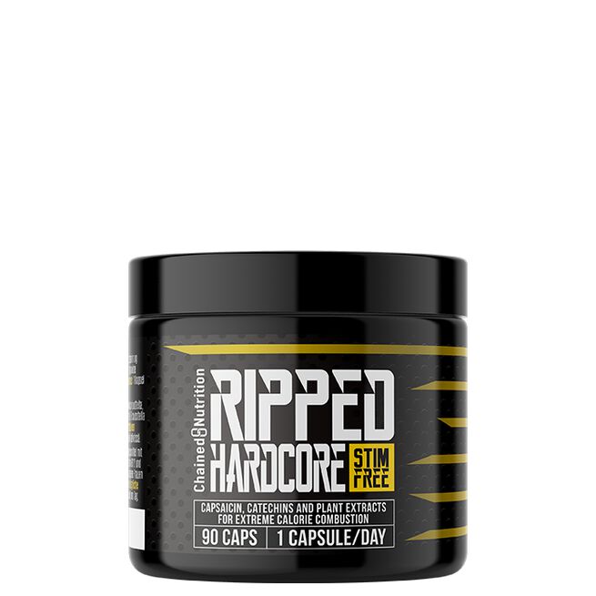 Chained Nutrition Ripped Hardcore Stimfree Fettförbrännare 90 Kapslar