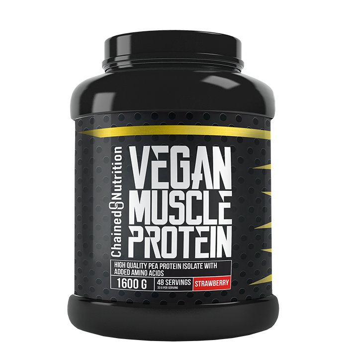 Chained Nutrition Vegan Muscle Protein 1600 g Strawberry