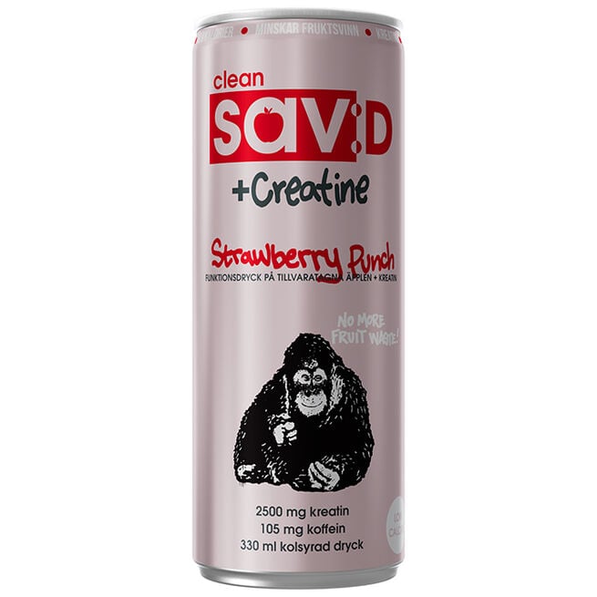 Clean 12 x Clean sav:D + Creatine 330 ml Strawberry Punch