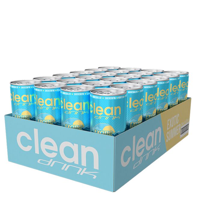 Clean Flak 24 x Clean Drink 330 ml Exotic Summer