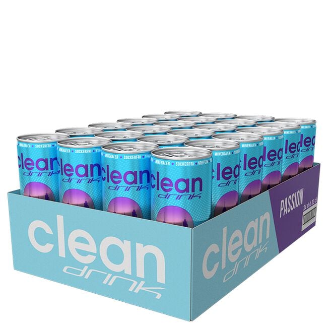Clean Flak 24 x Clean Drink 330 ml Passion Ny