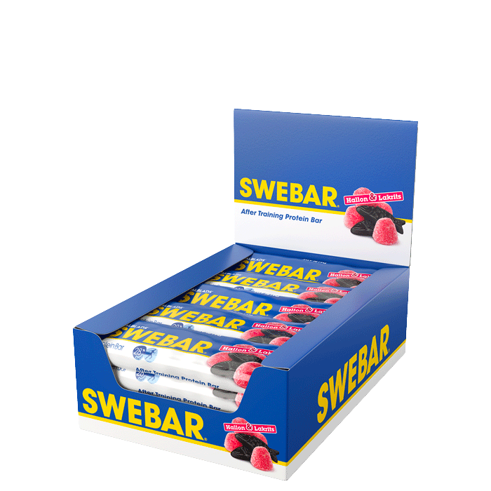 Dalblads 15 x Swebar Proteinbar 55 g Hallonlakrits