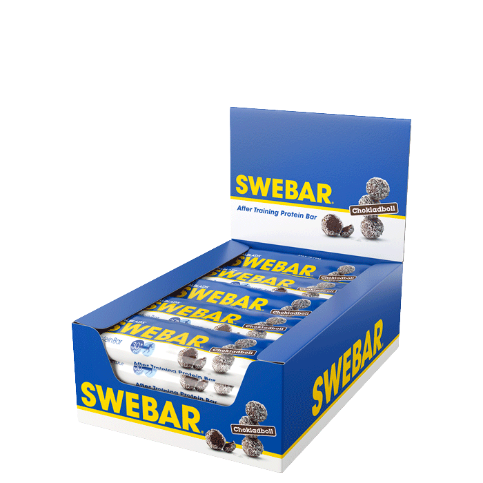 Dalblads 15 x Swebar Proteinbar 55 g Chokladboll