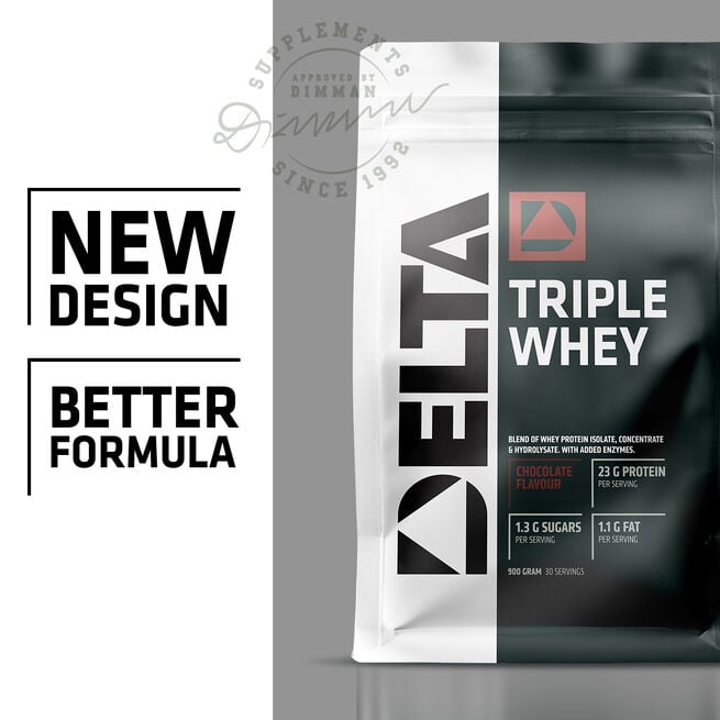 Delta Nutrition Triple Whey Vassleprotein 900 g