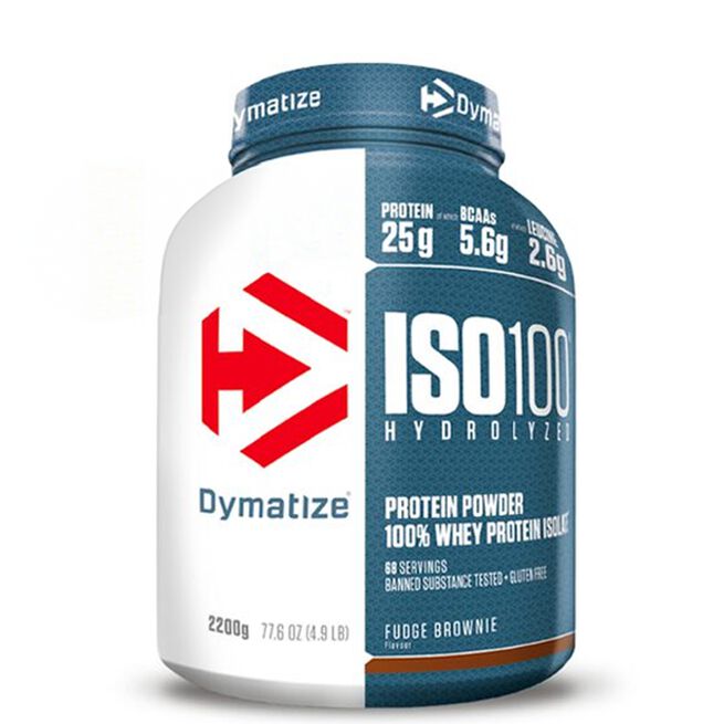 Dymatize Iso-100 Vassleproteinisolat 2,2 kg Fudge Brownie